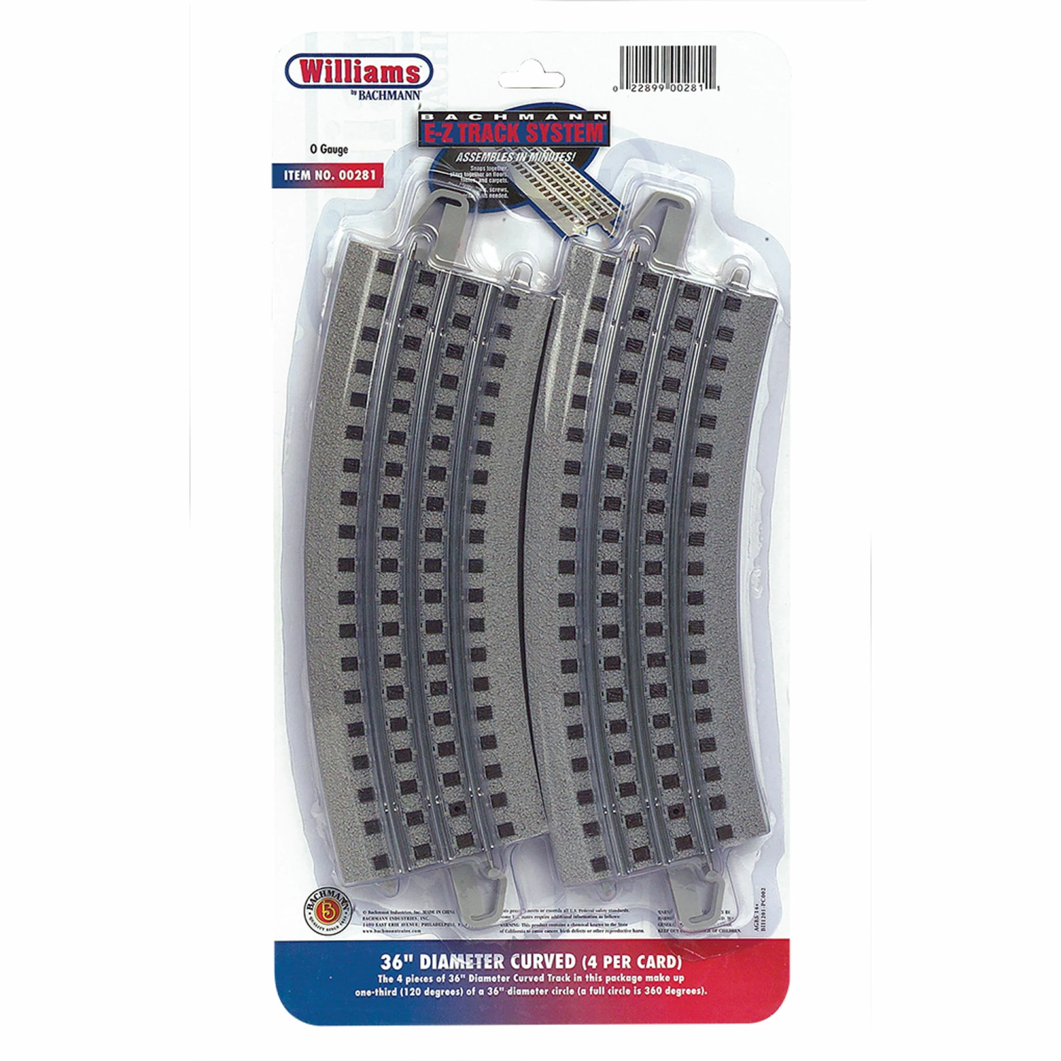 Bachmann Industries O-36 Steel E-Z Curve (4) for Track & Accessories 1 Bachmann Industries O-36 Steel E-Z Curve (4) for Track & Accessories