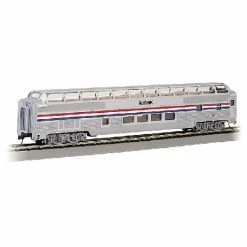 Bachmann Industries HO 85' Budd Full Dome/Lighted, Amtrak/Phase II for Passenger Cars