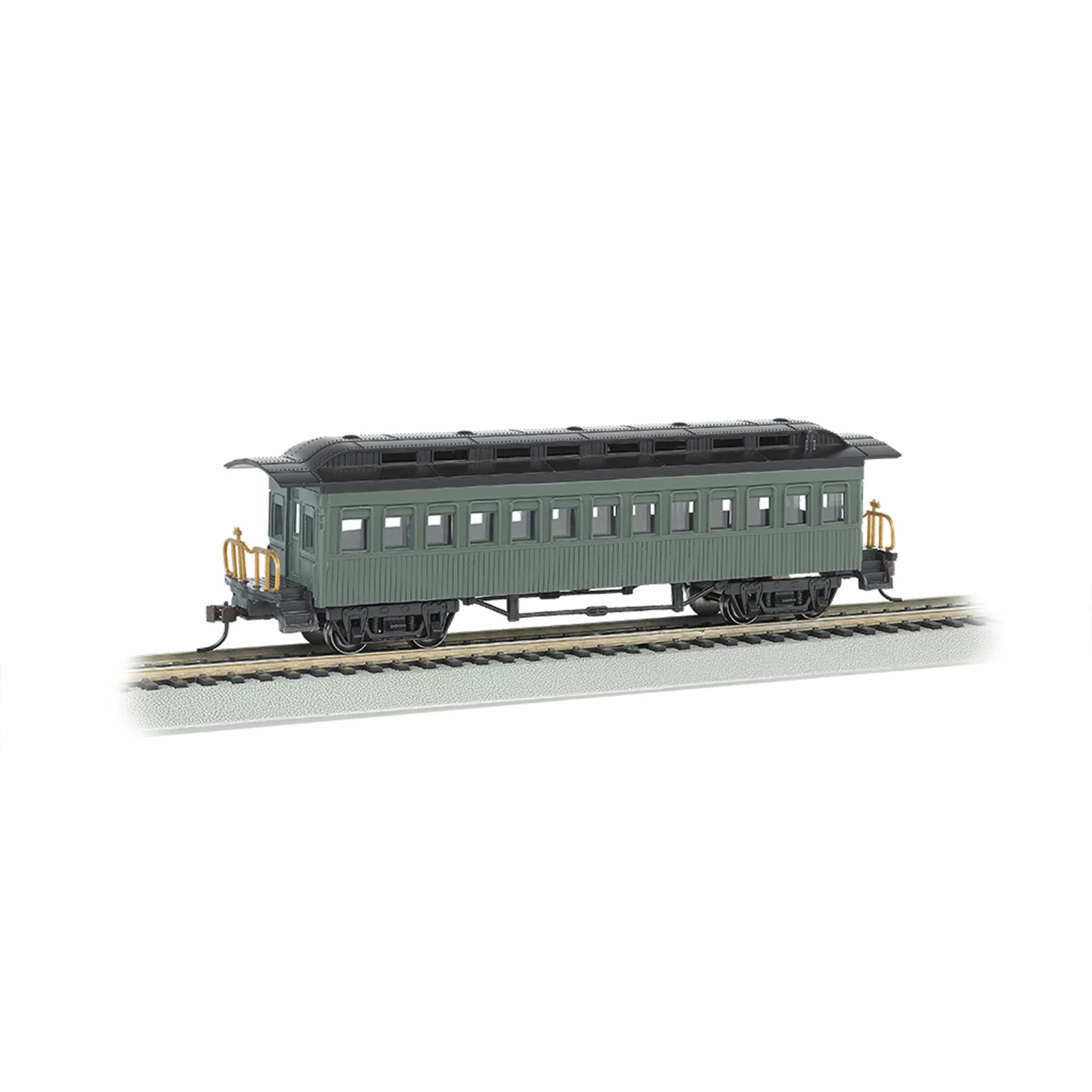 Bachmann Industries HO 1860-1880 Coach Undecorated Green for Passenger Cars 1 Bachmann Industries HO 1860-1880 Coach Undecorated Green for Passenger Cars