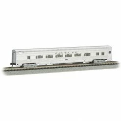 Bachmann Industries N Scale 85' Streamline Fluted Coach Santa Fe #3083 for Passenger Cars