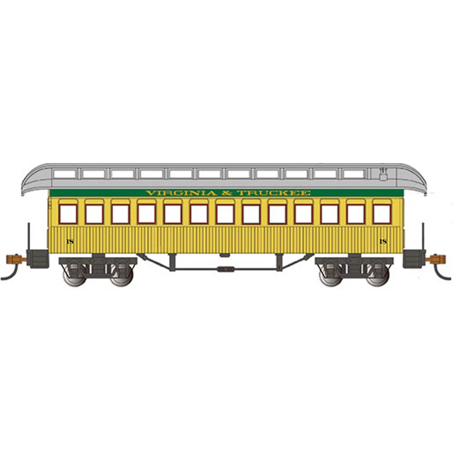 Bachmann Industries HO COACH - VIRGINIA & TRUCKEE for Passenger Cars 1 Bachmann Industries HO COACH - VIRGINIA & TRUCKEE for Passenger Cars