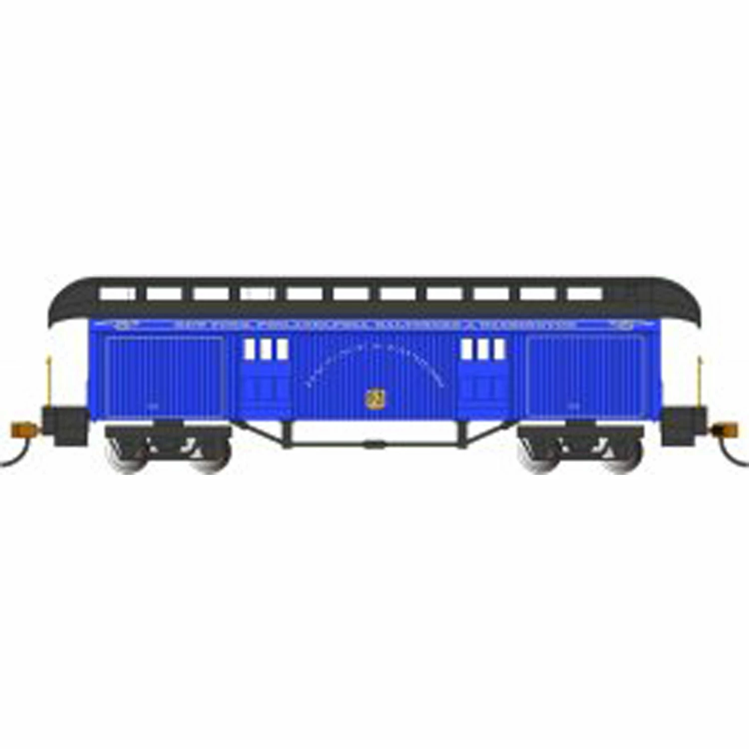 Bachmann Industries HO Old Time Baggage Car B&O Royal Blue for Passenger Cars 1 Bachmann Industries HO Old Time Baggage Car B&O Royal Blue for Passenger Cars