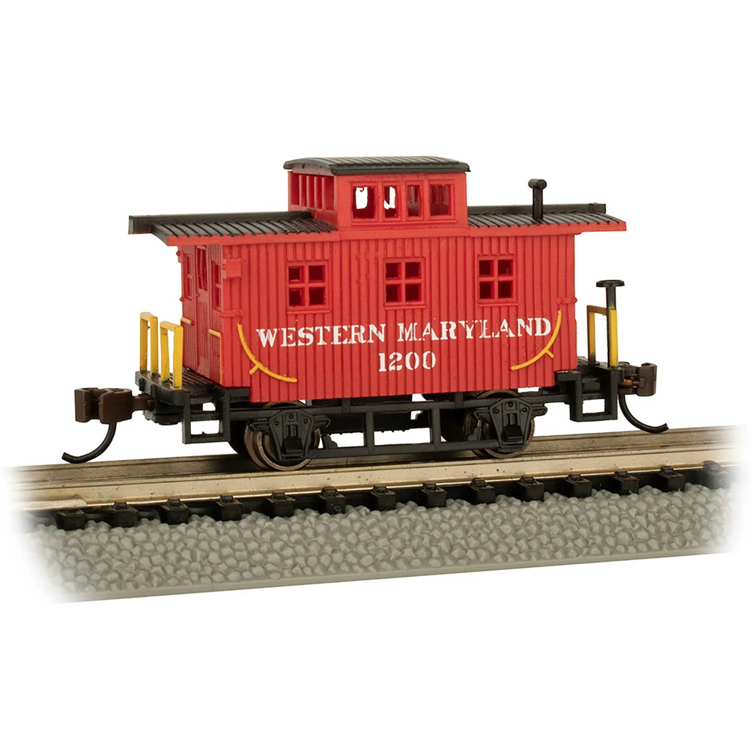 Bachmann Industries N Old Time Caboose WM #1200 for Freight Cars 1 Bachmann Industries N Old Time Caboose WM #1200 for Freight Cars