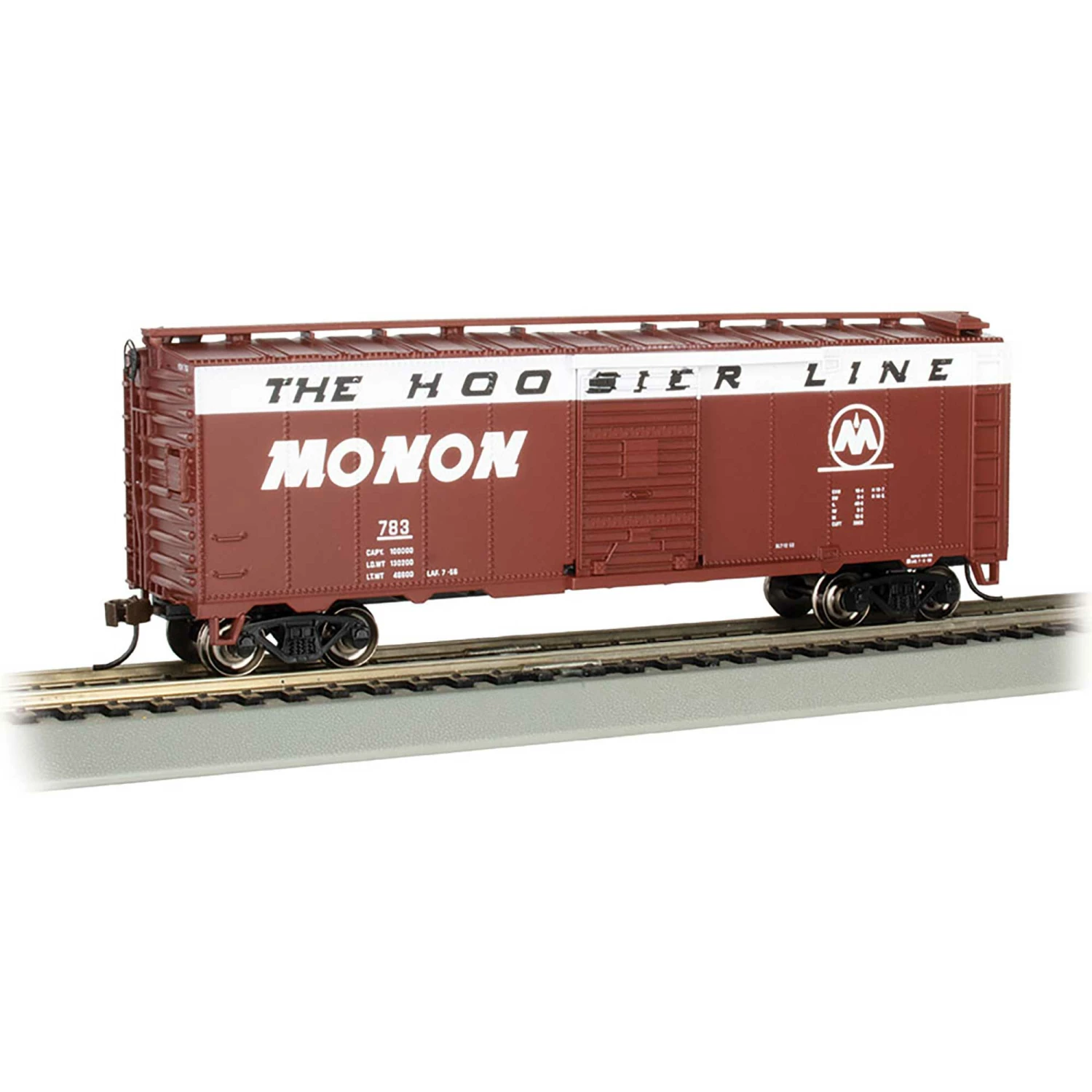 Bachmann Industries HO 40' BOX MONON #783 for Freight Cars 1 Bachmann Industries HO 40' BOX MONON #783 for Freight Cars