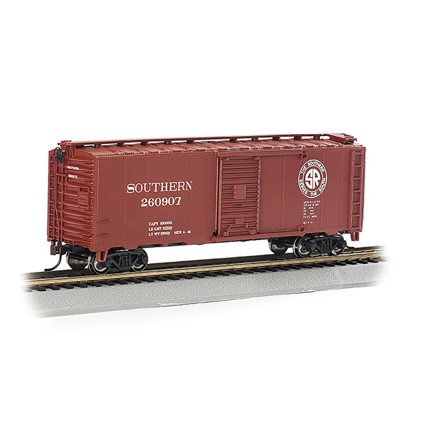 Bachmann Industries HO 40' BOX SOUTHERN #260907(Look Ahead Look South) for Freight Cars 1 Bachmann Industries HO 40' BOX SOUTHERN #260907(Look Ahead Look South) for Freight Cars