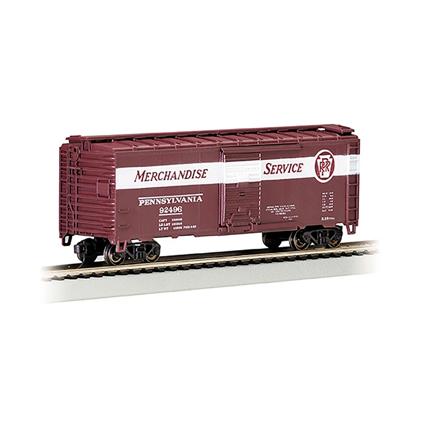Bachmann Industries HO 40' BOX PENNSYLVANIA RAILROAD #92496 for Freight Cars 1 Bachmann Industries HO 40' BOX PENNSYLVANIA RAILROAD #92496 for Freight Cars