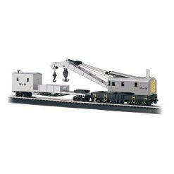 Bachmann Industries HO 250-Ton Steam Crane with Boom Tender, MOW for Freight Cars