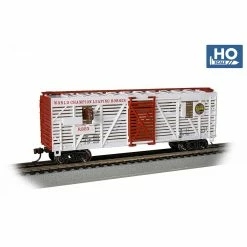 Bachmann Industries HO RINGLING BROS. ANIMATED HORSE CAR - WHITE for Freight Cars