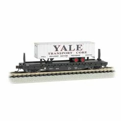 Bachmann Industries N 52'6" Flatcar w Piggyback Trailer ACL Yale for Freight Cars