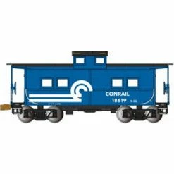 Bachmann Industries HO NE Steel Caboose CR Blue #18619 for Freight Cars