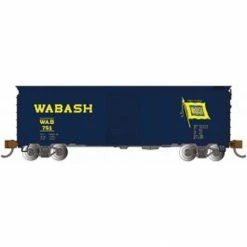 Bachmann Industries N 40' Steel Box Wabash Blue for Freight Cars