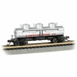 Bachmann Industries N SCALE 3 Dome Tank Car Ambrose Wine Co. #7501 for Freight Cars