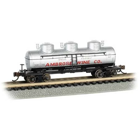 Bachmann Industries N SCALE 3 Dome Tank Car Ambrose Wine Co. #7501 for Freight Cars 1 Bachmann Industries N SCALE 3 Dome Tank Car Ambrose Wine Co. #7501 for Freight Cars