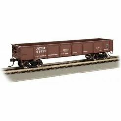 Bachmann Industries HO 40' Gondola Santa Fe #64999, Oxide Red for Freight Cars