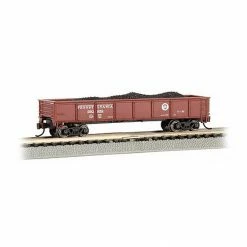 Bachmann Industries N 40' Gon PRR, Tuscan Red for Freight Cars