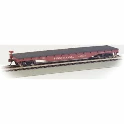 Bachmann Industries HO 52' Flat, PRR for Freight Cars