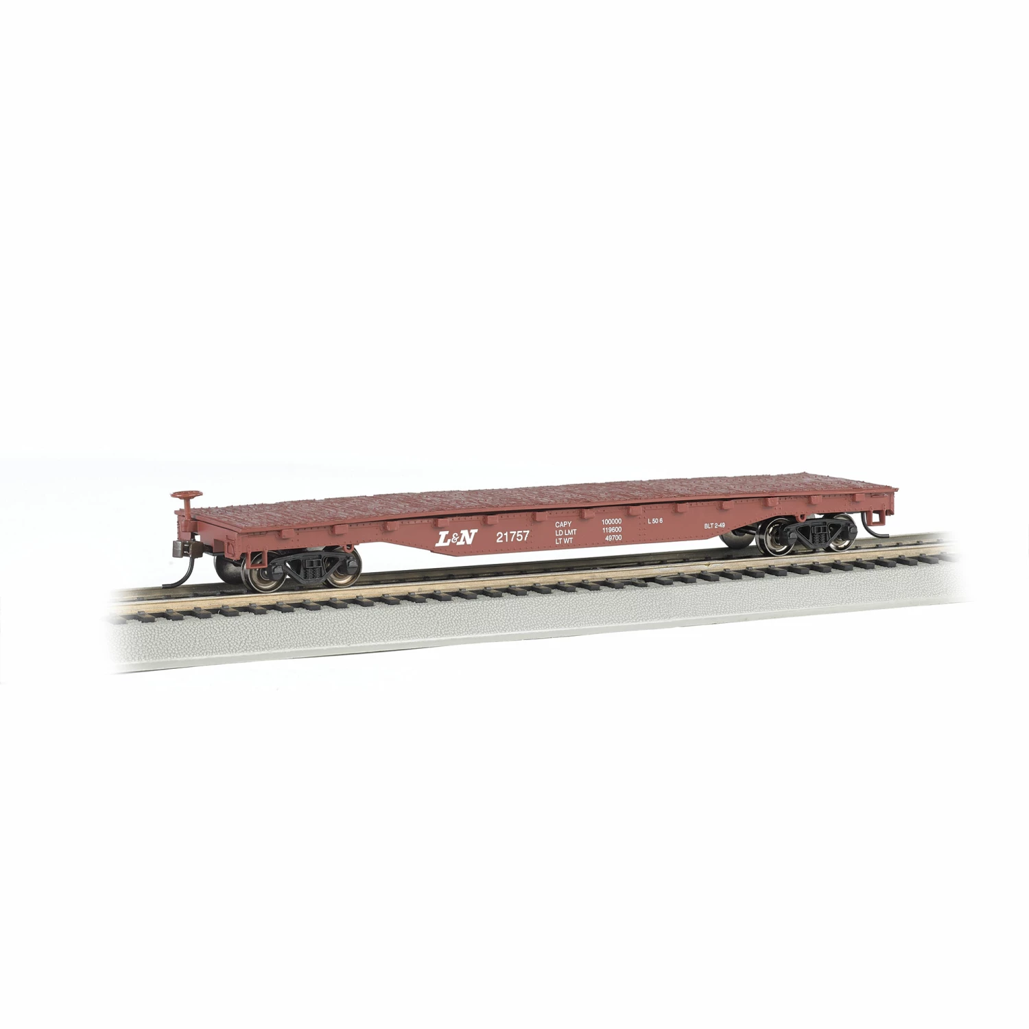 Bachmann Industries HO 52' Flat, L&N for Freight Cars 1 Bachmann Industries HO 52' Flat, L&N for Freight Cars