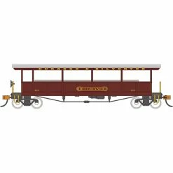 Bachmann Industries HO EXCURSION CAR DURANGO & SILVERTON #410 - RED for Passenger Cars