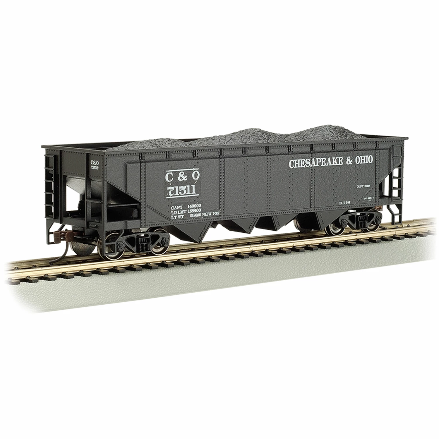 Bachmann Industries HO 40' Quad Hopper C&O for Freight Cars 1 Bachmann Industries HO 40' Quad Hopper C&O for Freight Cars