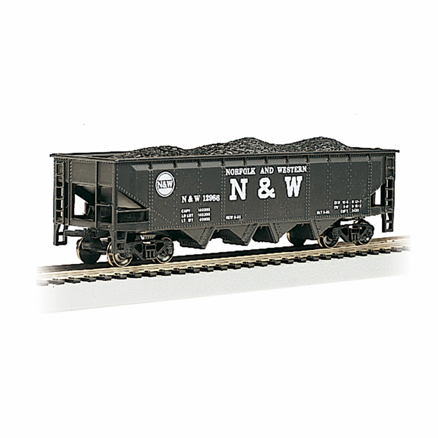 Bachmann Industries HO 40' Quad Hopper N&W for Freight Cars 1 Bachmann Industries HO 40' Quad Hopper N&W for Freight Cars