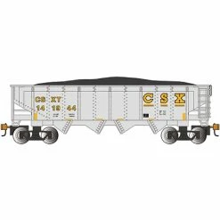 Bachmann Industries HO 40' QUAD CSX #141944 (gray & yellow) for Freight Cars