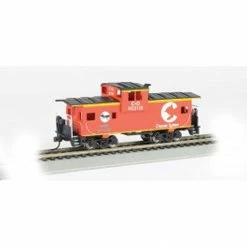 Bachmann Industries HO 36' Wide Vision Caboose Chessie Orange #903118 for Freight Cars