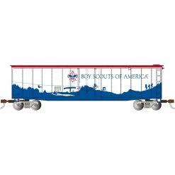 Bachmann Industries HO 50' Plug Door Box BSA Adventure Landscape for Freight Cars