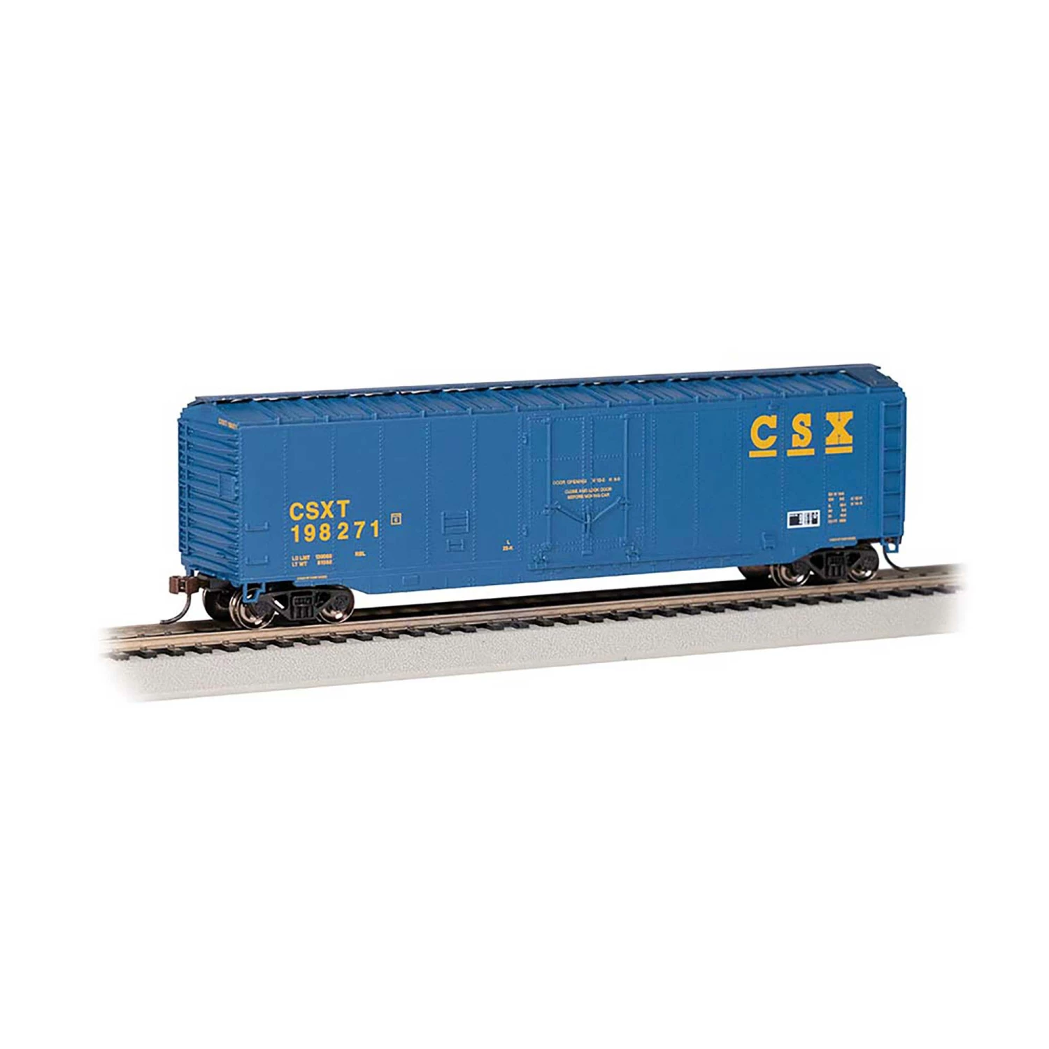Bachmann Industries HO 50' PLUG DOOR BOX CAR CSX #198271 for Freight Cars 1 Bachmann Industries HO 50' PLUG DOOR BOX CAR CSX #198271 for Freight Cars