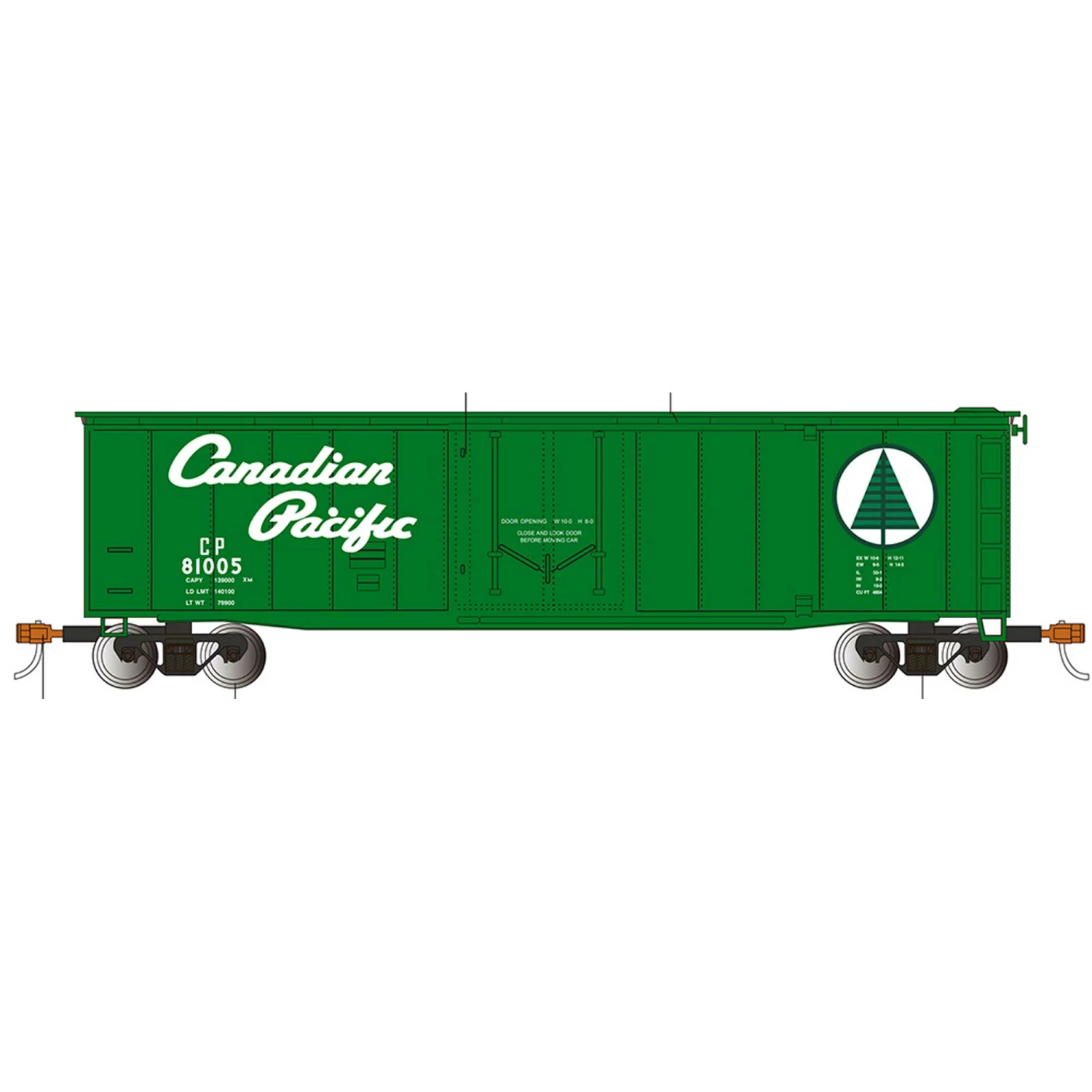 Bachmann Industries HO 50' Plug Door Box CPR for Freight Cars 1 Bachmann Industries HO 50' Plug Door Box CPR for Freight Cars