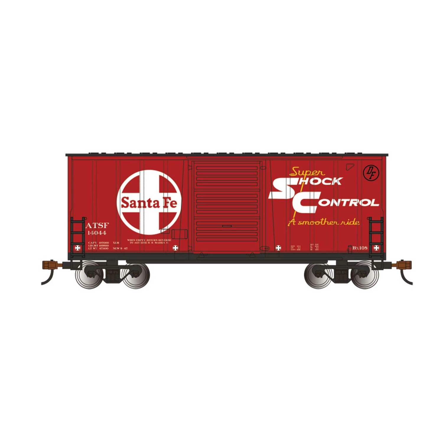 Bachmann Industries HO HC Box with Sliding Door ATSF, Santa Fe for Freight Cars 1 Bachmann Industries HO HC Box with Sliding Door ATSF, Santa Fe for Freight Cars