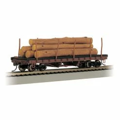 Bachmann Industries HO ACF 40' Log Car with Logs Pre-1935 for Freight Cars