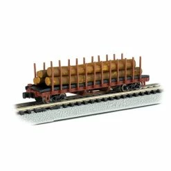Bachmann Industries N ACF 40' Log Car, 1906-1935 for Freight Cars