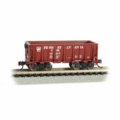 Bachmann Industries N Ore Car PRR Tuscan Red for Freight Cars