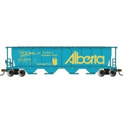Bachmann Industries N 4Bay Cylindrical Hopper Alberta Vermillion River for Freight Cars