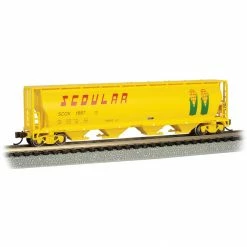 Bachmann Industries N Scale Grain Hopper Scoular #1687 for Freight Cars