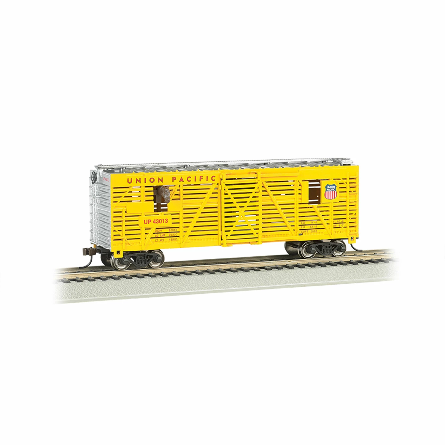 Bachmann Industries HO 40' Animated Stock Car UP Horses for Freight Cars 1 Bachmann Industries HO 40' Animated Stock Car UP Horses for Freight Cars