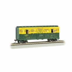 Bachmann Industries HO 40' Animated Stock Car C&NW Horses for Freight Cars
