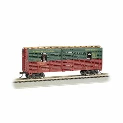 Bachmann Industries HO 40' Animated Stock Car, Christmas/Reindeer for Freight Cars