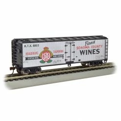 Bachmann Industries HO 40' Wood Reefer Sonoma County Wines for Freight Cars