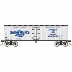 Bachmann Industries HO 40' Wood Reefer Dairymen's League for Freight Cars
