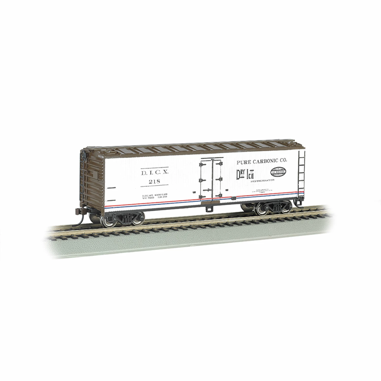 Bachmann Industries N 40' Wood Side Reefer Pure Carbonic for Freight Cars 1 Bachmann Industries N 40' Wood Side Reefer Pure Carbonic for Freight Cars