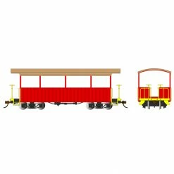 Bachmann Industries On30 Spectrum Excursion Car Red Tan Roof for Passenger Cars