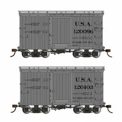 Bachmann Industries O SP On30 18' Box with Murphy Roof USA #120096 & 120103, Gray for Freight Cars