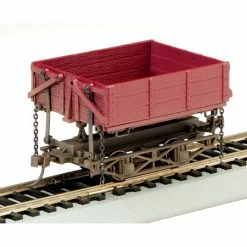 Bachmann Industries On30 Spectrum Wood Side Dump Car, Red (3) for Freight Cars