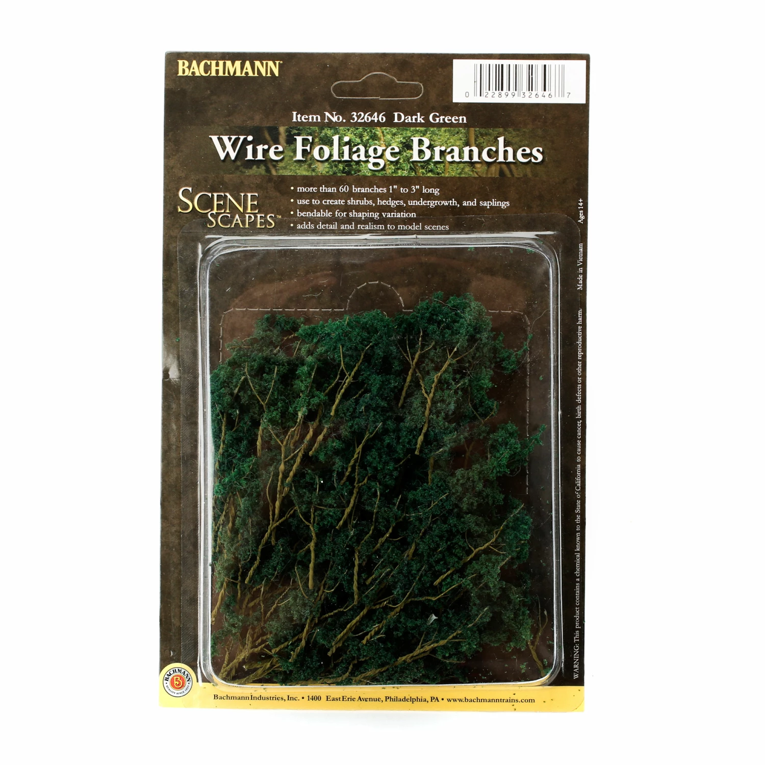 Bachmann Industries Scenescapes Wire Foliage Branches, Dark for Scenery 1 Bachmann Industries Scenescapes Wire Foliage Branches, Dark for Scenery
