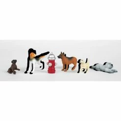 Bachmann Industries HO Dogs with ire Hydrant (6) for Scenery & Accessories