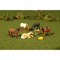 Bachmann Industries HO Horses (6) for Scenery & Accessories