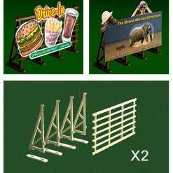 Bachmann Industries O Billboard Kit (2) for Scenery & Accessories