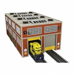 Bachmann Industries HO SCALE DUAL- STALL ENGINE HOUSE for Buildings