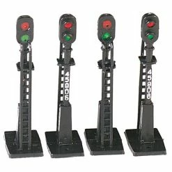 Bachmann Industries HO Block Signals (4) for Scenery & Accessories